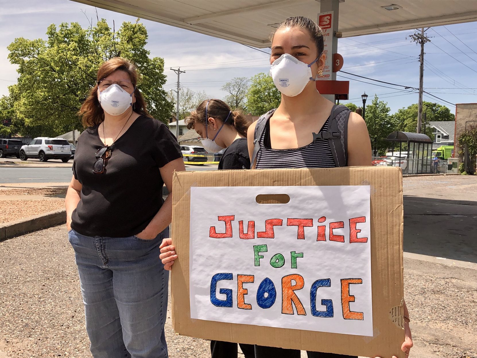 George Floyd memorial gathering in Minneapolis